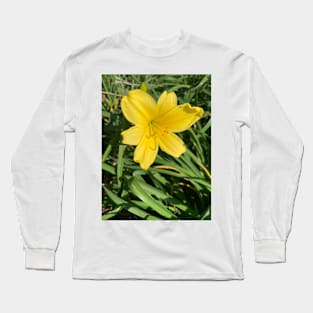 Yellow lily flower Long Sleeve T-Shirt